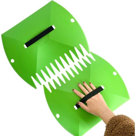 CSPARKV Laubschaufel, Laubschaufeln und -klauen, leichte Laubgreiferklauen  Leichte Laubgreifer-Klauen, Aufsammelwerkzeug für Rasenabfälle und Müll, Laubbesen (1/5)