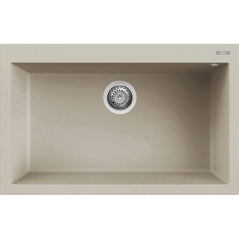 Lavello QUADRA 130 79x50 1 vasca CHAMPAGNE 95 (1/2)