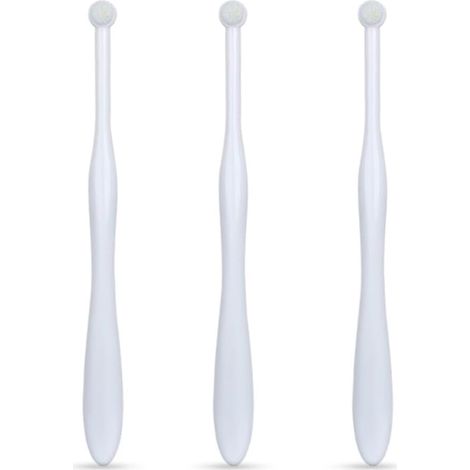 Juego de 3 cepillos de dientes para perros, con cerdas ultrasuaves para dientes y encías sensibles, apto para cachorros, gatitos, gatos y perros de razas pequeñas.