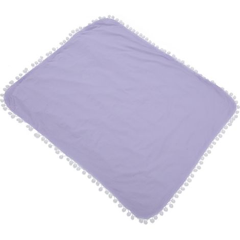 Couverture d'emmaillotage en coton pour nouveau-né, douce et confortable, couleur violet clair, 87 x 77 cm (1/5)