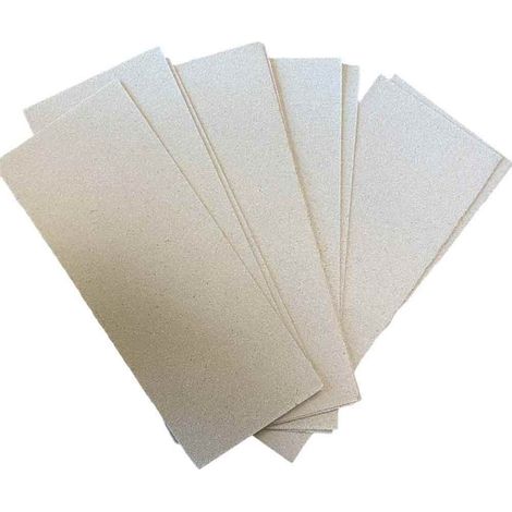 Kit 10 fogli carta abrasiva grana P60 carta vetrata per levigare smussare pulire legno o metallo 93x230mm (1/2)