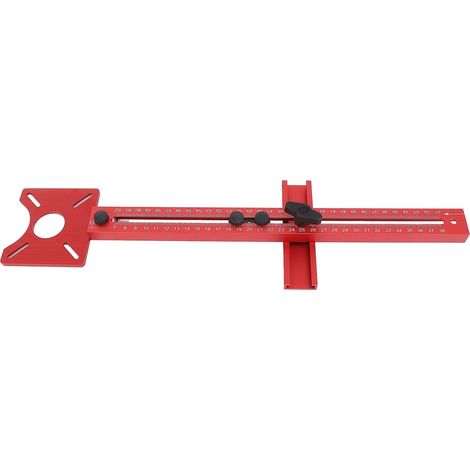 Fräsnuthalterung aus Aluminium, Befestigungsschablone 44 cm (1/5)