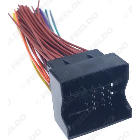 Convient aux mises à niveau du système audio des Volkswagen Golf 7, Lamando, Magotan B8/Skoda Octavia et Superb utilisant des câbles d'alimentation et des câbles de lecteur CD.