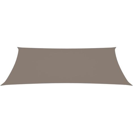 Voile d'ombrage, Protection Solaire, pour Jardin Terrasse Extérieur, Tissu Oxford rectangulaire 2,5x5 m Taupe OIB8848E (1/5)