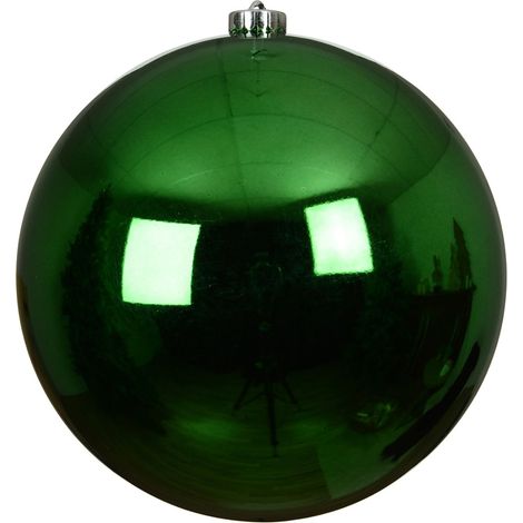 pallina di natale infrangibile lucida D 20 cm verde brillante Peraga Christmas