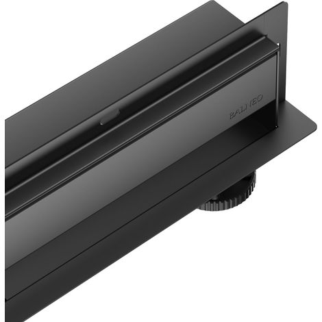 W-drain Next 2 en 1 - 60 cm - Caniveau linéaire - Acier inoxydable - Noir