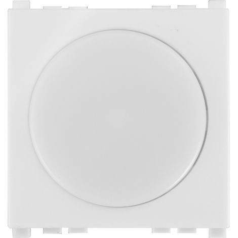 Balustrade LED ETTROIT, 2 modules, 220 V, 6000 K, avec interrupteur marche/arrêt, série VENUS, blanche, compatible avec Vimar Arké – Réf. VA0302B (1/3)
