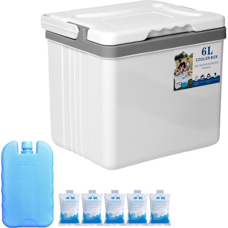 Glacière rigide  Renforcée 6L pour une utilisation intensive  Portable et isolée avec compartiment