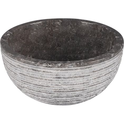 Differnz ALTO Vasque - 38cm - pierre naturelle polie - gris