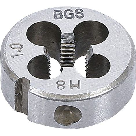 Filiere m8 x 1.00 x 25 metrique pas standard de 8 x 100 cage de 25.4 mm