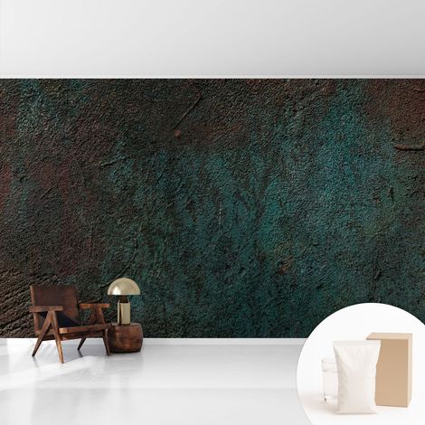 Papier peint intissé avec imprimé pour intérieur moderne application facile a motif - Colle incluse gratuite Surface rustique 416x254 cm (1/5)