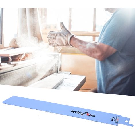 Kit de 3 lames de scie alternative en métal pour le travail du bois, accessoires pour outils électriques, 18 TPI (1/5)