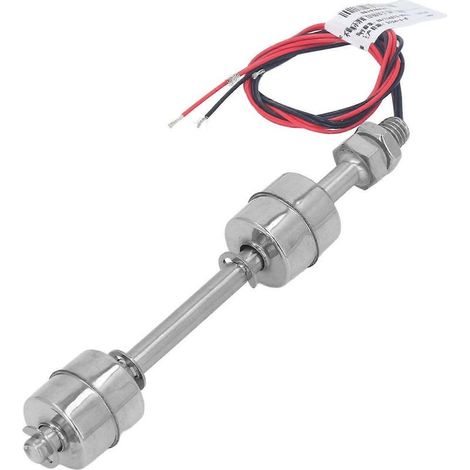 Régulateur de niveau d'eau à double bille de 150 mm, interrupteur à flotteur à double bille en acier inoxydable, capteur de niveau d'eau 0 (1/4)