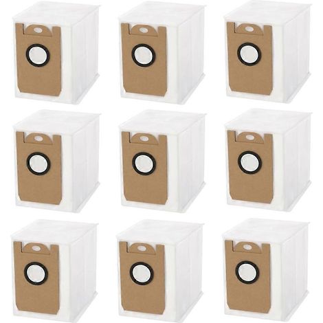 Lot de 9 sacs à poussière de rechange pour Tikom L8000 Plus/Medion X20 SW+ MD 11415 aspirateur robot sacs accessoires (1/5)