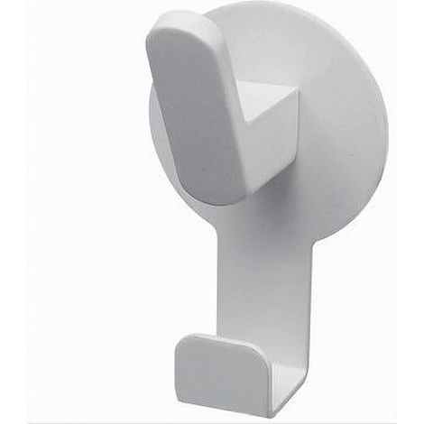 Cleafe - Appendino Gancio 2 Posti Porta Asciugamano Bagno Casa Cucina Bianco 7.5cm 59740 - (1/3)