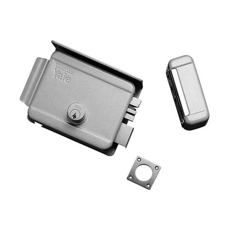 SERRATURA CANCELLO APPLICARE ELETTRICA 68080 YALE  VERN C.TONDO FISSO M2+SCR+TETT E.MM 50 DX