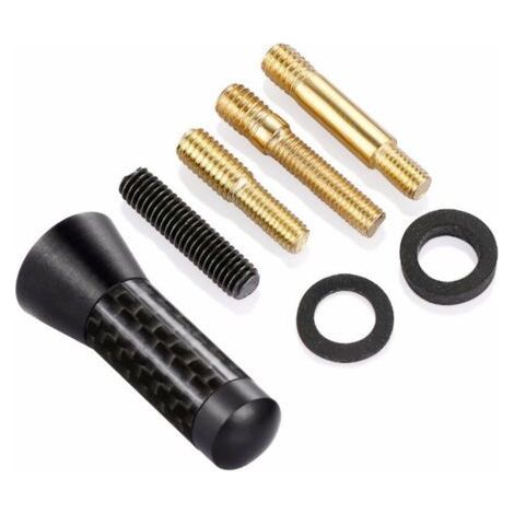 3.5cm Car Antenna, Mini Universal Short Car Antenna, Short Black Aluminum Antenna Mast Carbon Fiber Screw in Car Short Antenna Decoration, for Vehicle with External Antenna (1/5)