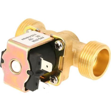 vanne d'eau électrique 1pc DC12V G3/4 électrovanne électrique en laiton normalement fermée pour l'eau electronique pour (1/4)