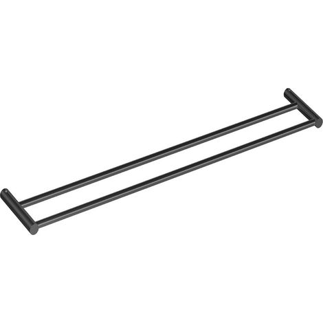 COSMIC Logic porte-serviette de salle de bain barre de serviette noir mat murale seulement vissé (60CM) (1/5)