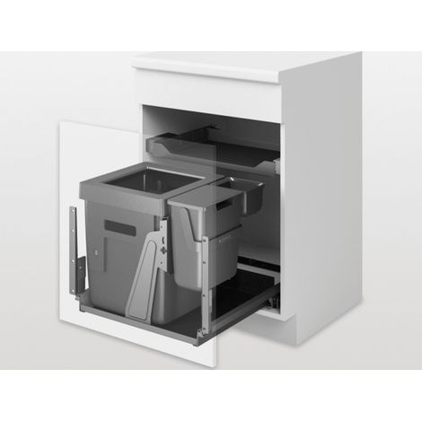PEKA Abfallsystem Oeko Complet KB 550/600 T 490 mm Anthrazit (1/5)