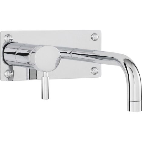 Hudson Reed Tec Single Lever Basin/Bath Filler Tap Wall Mounted - Chrome (1/6)