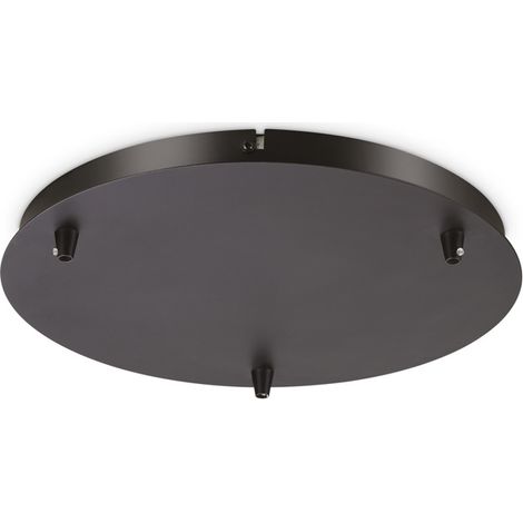 Rosone Standard All In Metallo Nero 3 Luci (1/2)