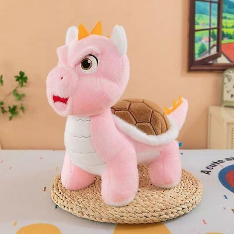 Plüschtier Drachenschildkröte, weiche und hautfreundliche Kuschelpuppe, sanft zur Berührung für Hunde, Katzen und Kleintiere (1/5)