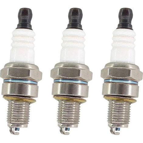 Lot de 3 bougies d'allumage pour Stihl FS40 FS50 FS56 FS87 FS90 FS100 FS110 FS90R FS100R FS130 FS310 BR600 KM56 KM100 Débroussailleuse NGK 3365, CMR6H
