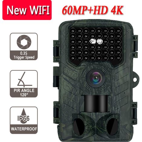 Caméra anti-chasse extérieure Ultra HD 4K 60 MP, contrôle Wi-Fi et application - CX100WIFI
