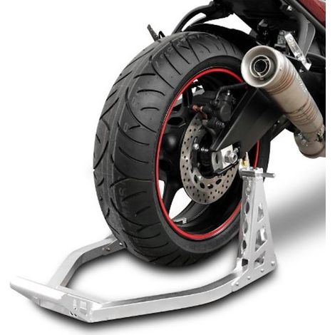 Le Poisson Qui Jardine – Béquille d'atelier arrière pour moto – Aluminium léger – Design compétition MotoGP – Utilisation sur piste et garage (1/5)