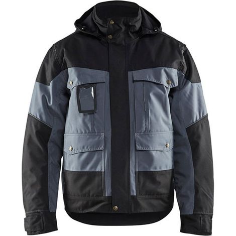 Veste de travail hiver 4886 - Gris clair/Noir S (1/4)