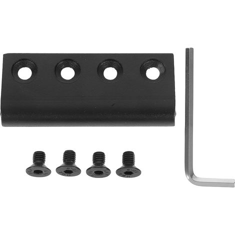 Spare Adapter Sliding Finish Repair Black Guide Plate Barn Door Flat