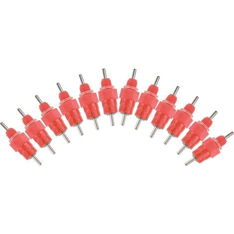 Lot 50 nourrisseurs poulet – tétine – buveur eau – canard / poule – pour PVC 3/4" (1/5)