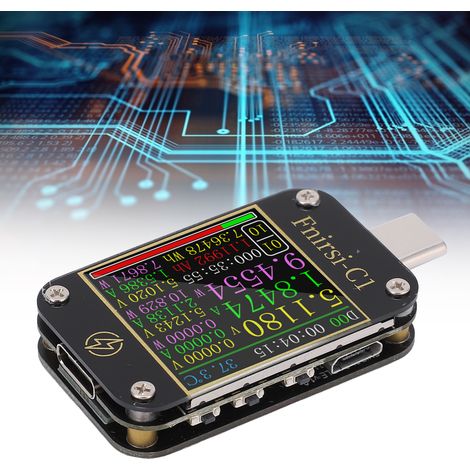 FNIRSI-C1 USB Typ-C PD-Trigger-Tester, Voltmeter und Amperemeter, Schnelllade-Leistungsdetektor, Typ-C-Wattmeter, externer Batterietester mit PC-Software (ohne Bluetooth) (1/5)