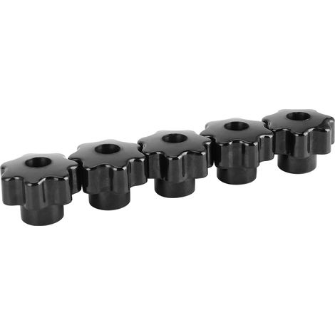 5 poignées à bouton et écrou 7 étoiles avec noyau en laiton de 10 mm pour outils d'équipement industriel (CM10x40 (trou traversant)) (1/5)