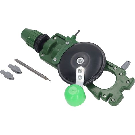 Perceuse à manivelle multifonctionnelle pour verre et céramique, perçage, affûtage de ciseaux et autres outils.