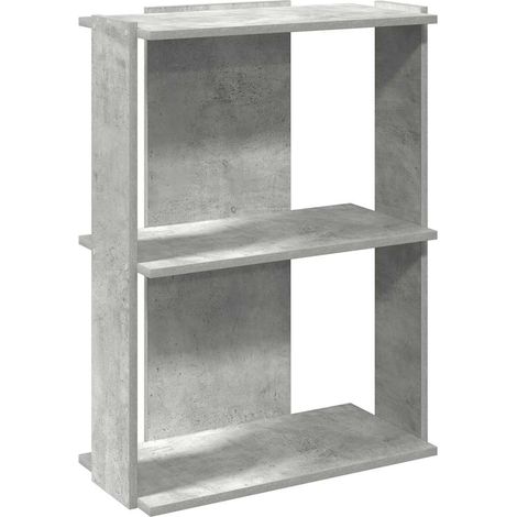 Maison Exclusive - Libreria 3 Ripiani Grigio Cemento 60x30x80 cm Multistrato