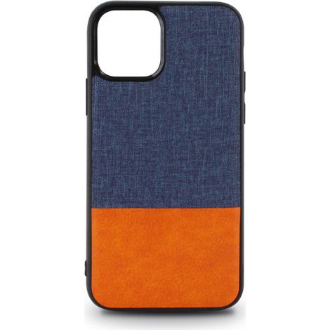 Coque souple bi-matière pour iPhone 11 PRO - bleue et orange (1/4)