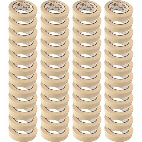 Adhésif de masquage OUTIL PRO ruban idéal pour travaux peinture 25mm x 50 m (carton de 48) (1/3)