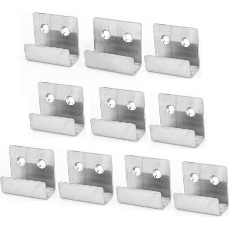 10 pièces Edelstahl Wandhalterung Haken Aufhänger Verschluss for Fliesen Anzeige (9dbc6da69a93d67a13 (1/2)