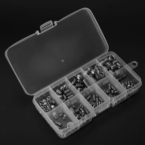 220 vis sans tête à six pans creux en acier inoxydable, fixations M3, M4, M5, M6 et M8 (1/5)