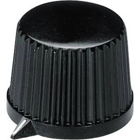 OKW A1313560 Botón giratorio negro diámetro 20 mm