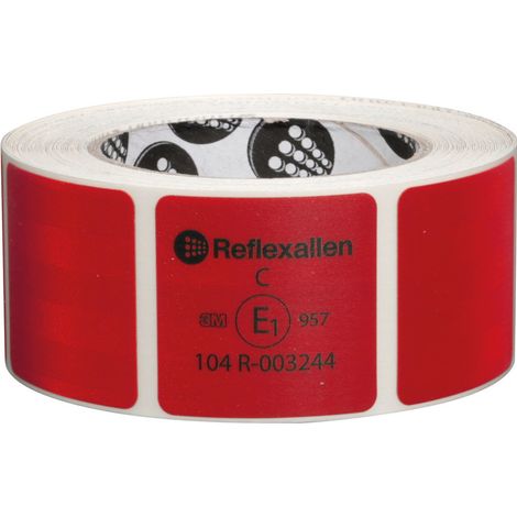 Value, Nastro Segnaletico Di Sicurezza Per Superfici Telonate - 12,5 M - Rosso (1/2)