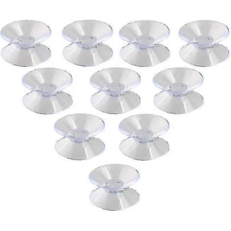 10 ventouses double face, adaptées au verre et au plastique, 30 mm (1/2)