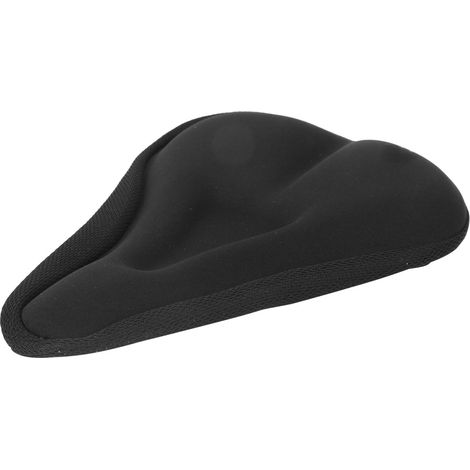 Coussin de selle en gel de silice pour VTT, couverture antidérapante avec encoche - Équipement cycliste noir (1/5)