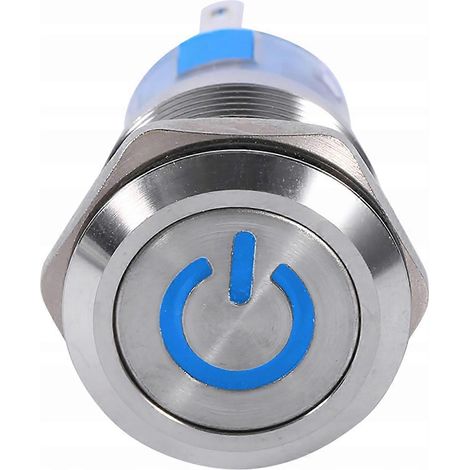 Interrupteur à bouton-poussoir LED 19 mm 12 V-24 V (1/5)