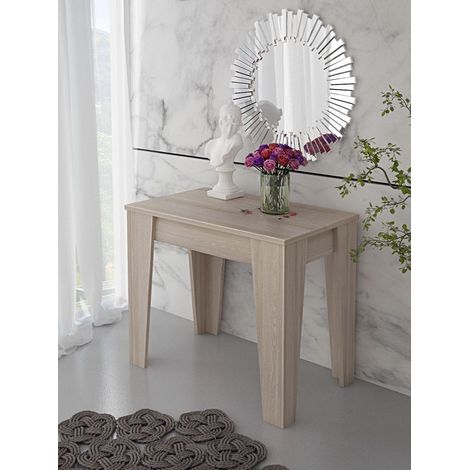 Consolle Allungabile Moderna Tavolo Estensibile Da 54 A 306 cm Con 6 Allunghe Ideale Per 14 posti Salvaspazio Guide In Metallo Design Per Soggiorno Salotto Cucina Ingresso Rovere (1/3)