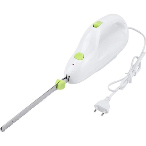Cuchillo eléctrico para carne congelada, pan, queso, verduras y frutas: un práctico y versátil juego de cocina para cortar sin esfuerzo. - Crezuo (1/4)