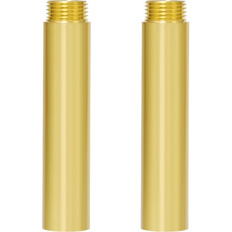 2 Rallonges de Robinet en Laiton 1/2" X100mm Filetée Extension de Raccord (1/4)