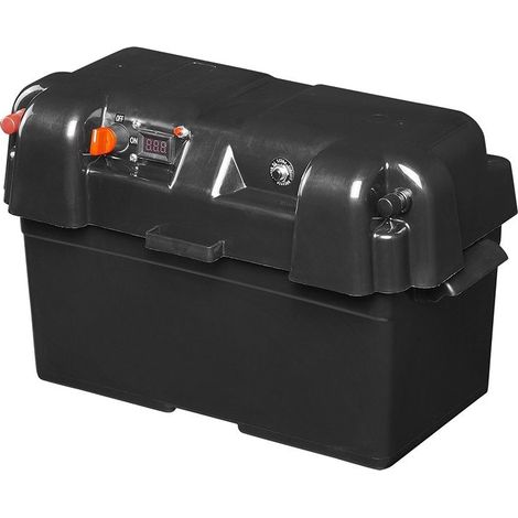 Box batteria 35x18x20cm 2x USB - 1x presa 12V - Voltmetro (1/5)